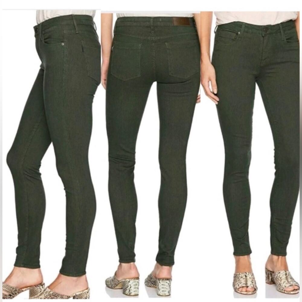 Parker Smith Ava Skinny Jeans Olive Military Green 26 EUC
